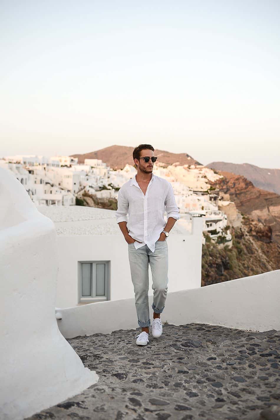 20 Greece Travel Outfits For Men-What To Wear In Greece 2022