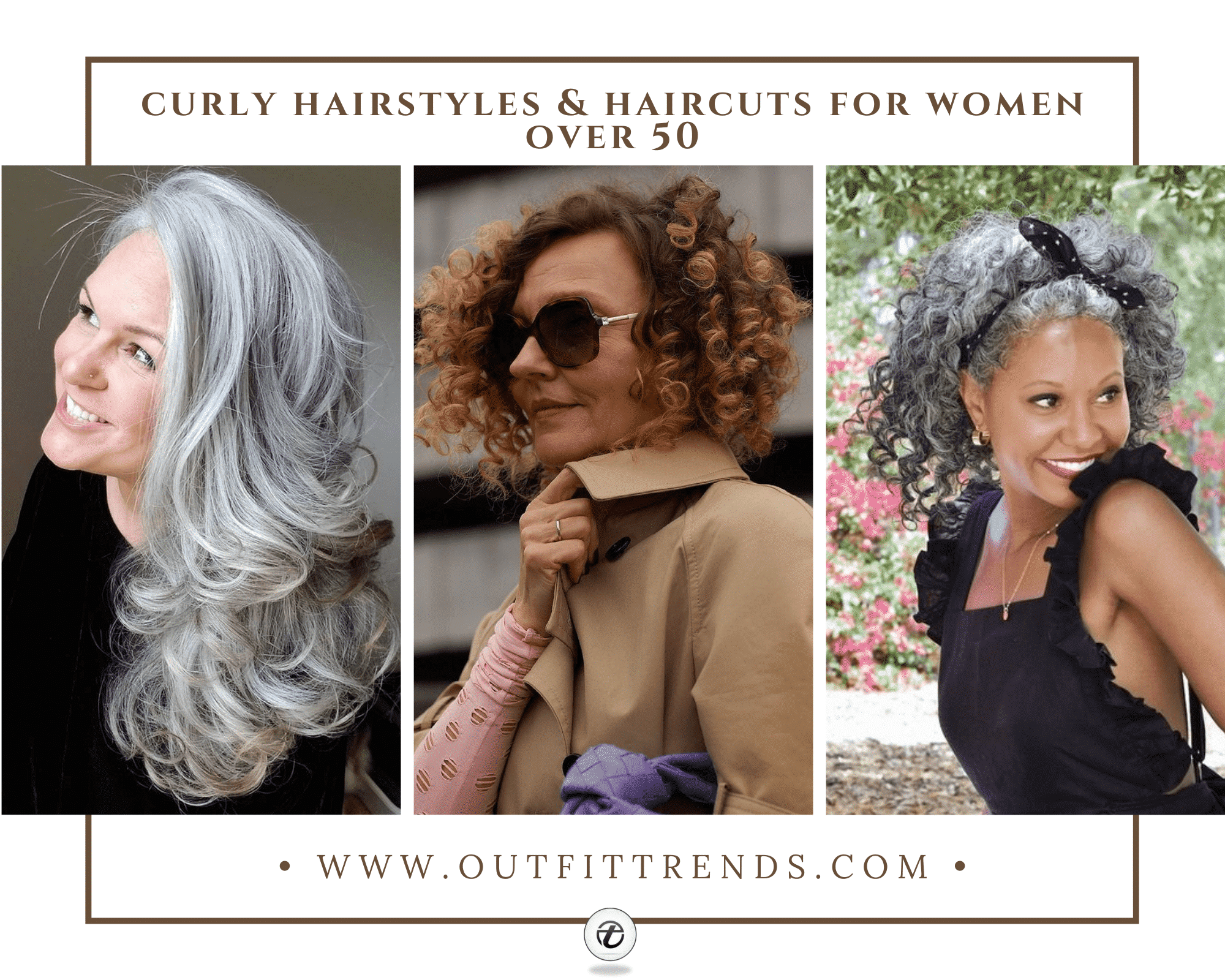 Curly hair styles for women over 60