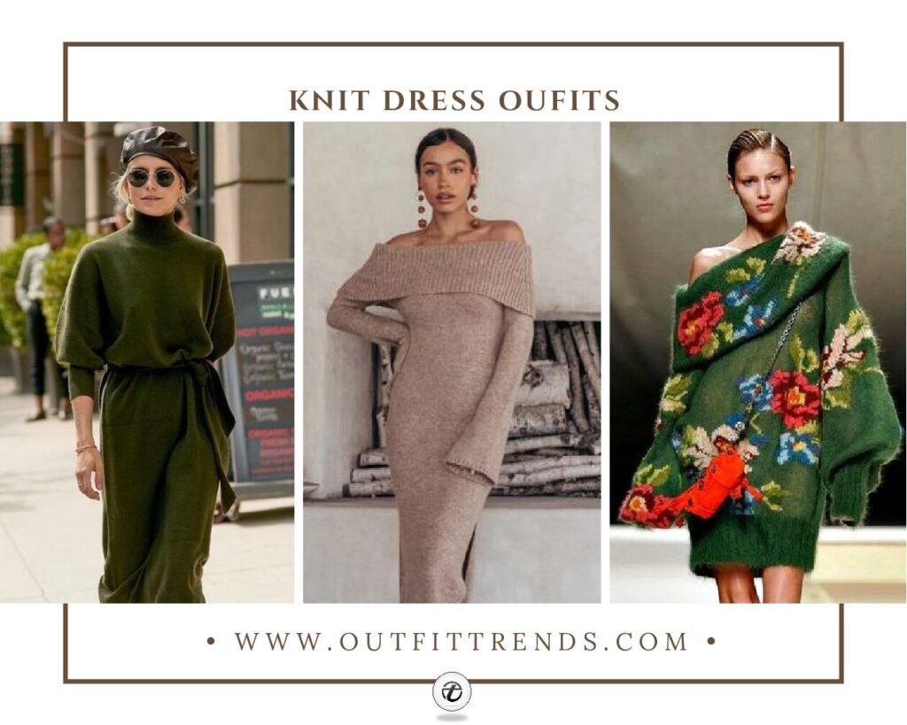 Knit Dress Outfits-20 Ways To Wear A Knitted Dress This Year