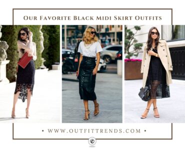 21 Black Midi Skirt Outfits: How to Wear Black Midi Skirts?