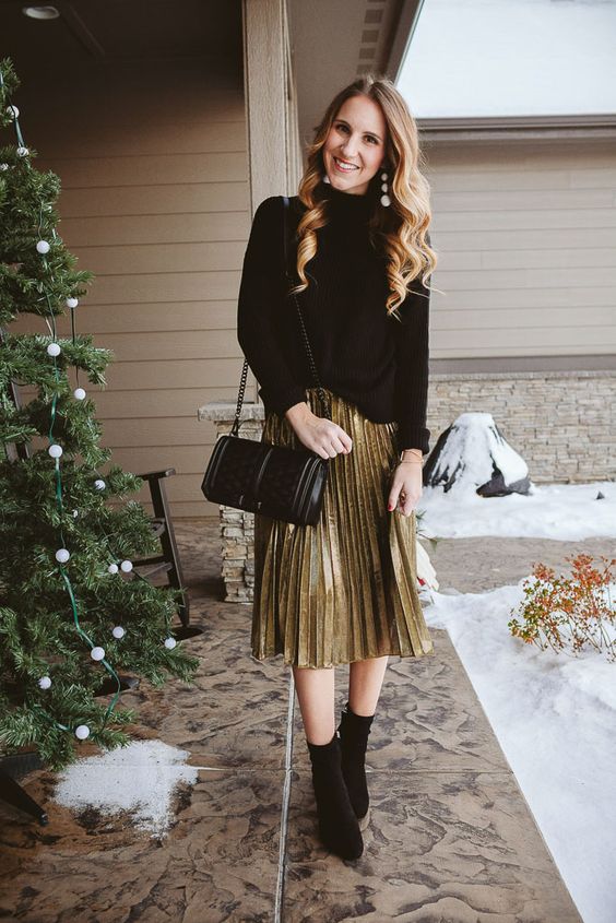 Black and gold outfit ideas