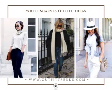 20 Best White Scarves Outfit Ideas with Styling Tips