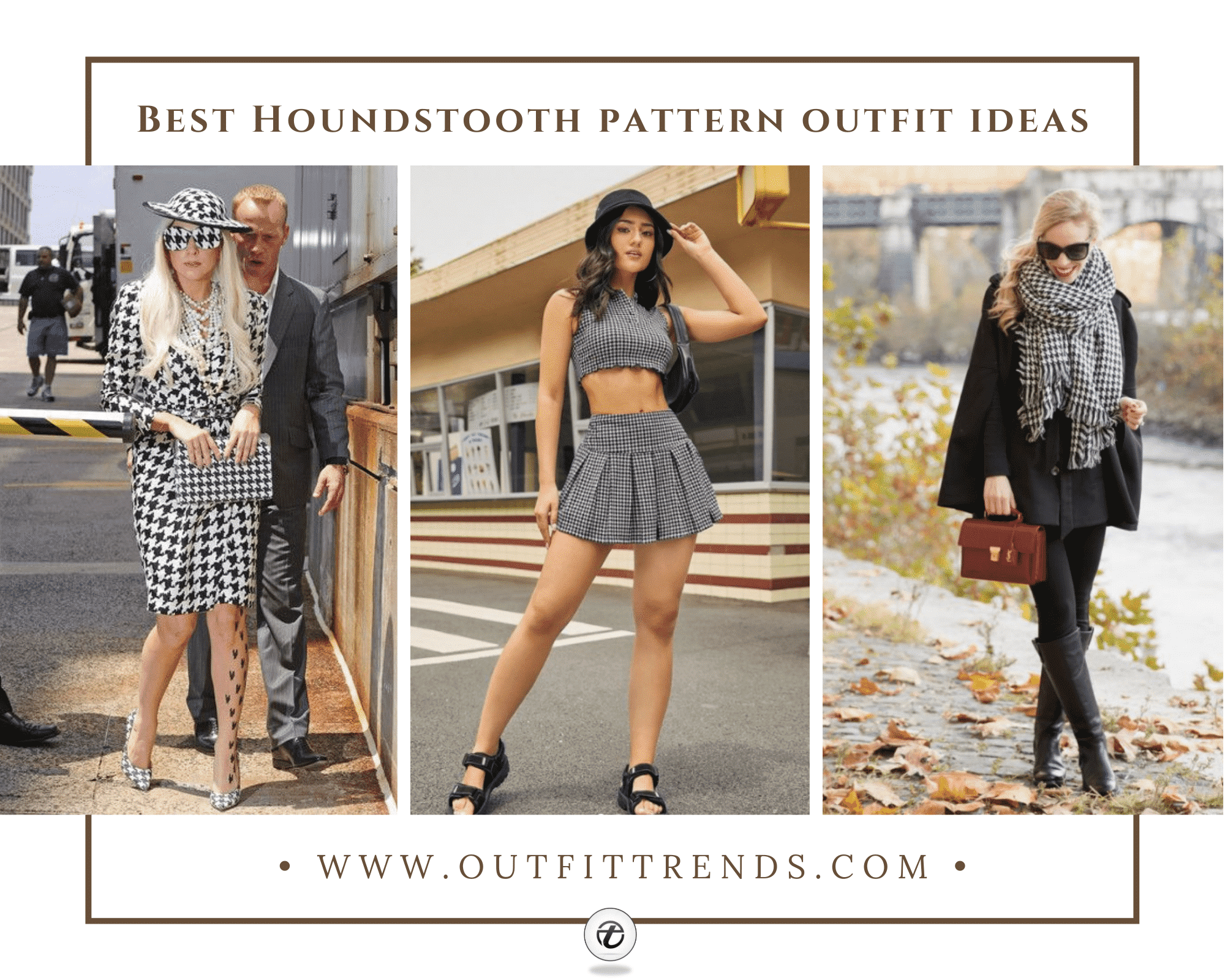 20 Houndstooth Pattern Outfit Ideas & Styling Tips