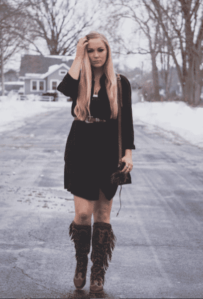 fringed boots outfits