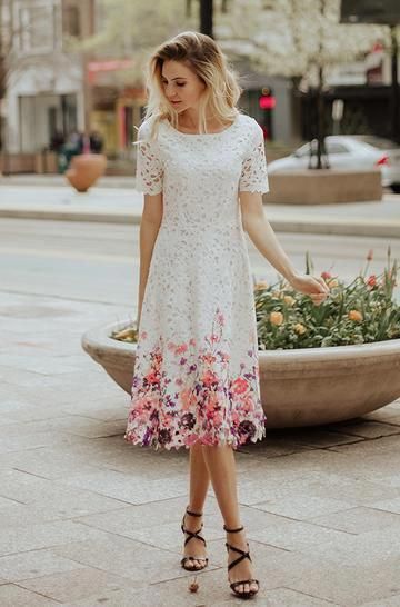 How to Wear White Floral Dresses 20 Outfit Ideas