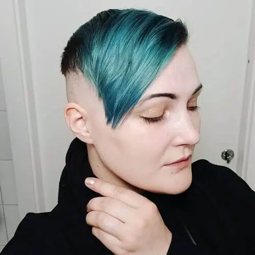 undercut goth hair style