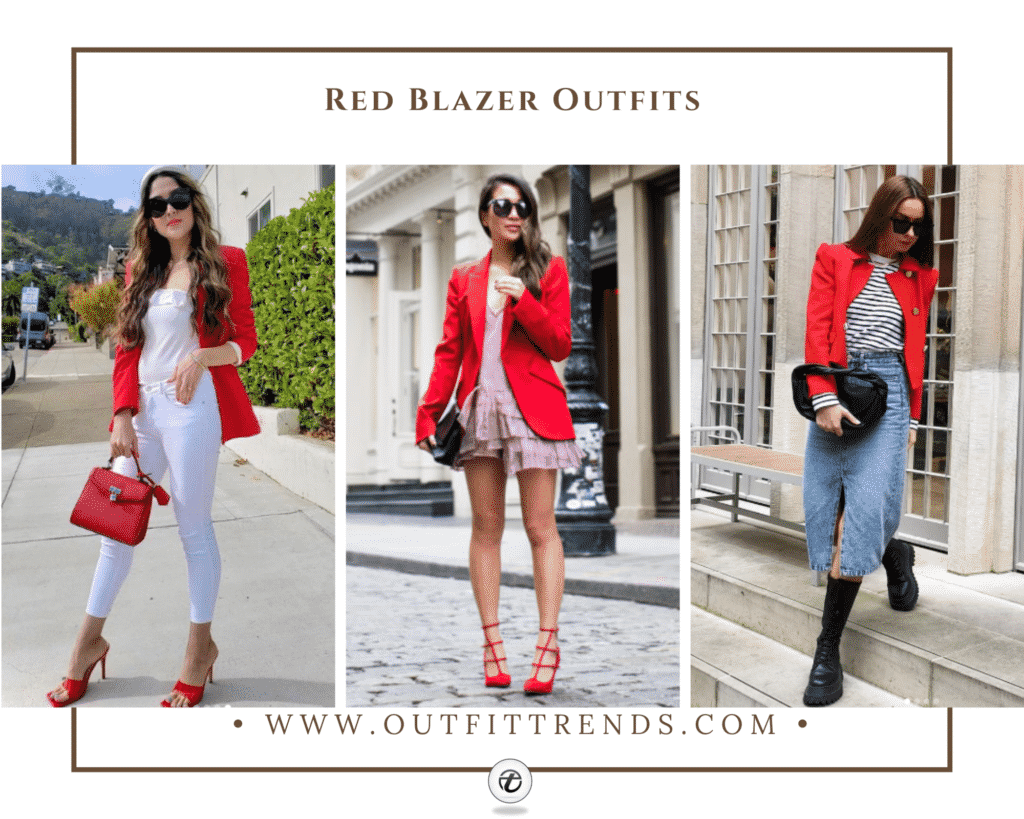 How To Wear A Red Blazer - 20 Chic Ways To Style A Red Blazer