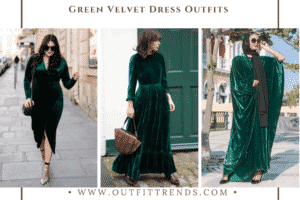 Green Velvet Dress Outfit - 20 Ways To Wear Green Velvet Dress