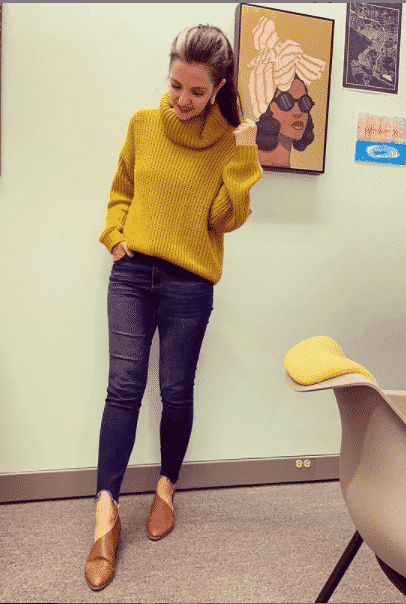 Mustard yellow sweater