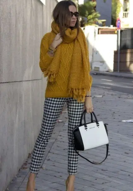 mustard yellow sweater