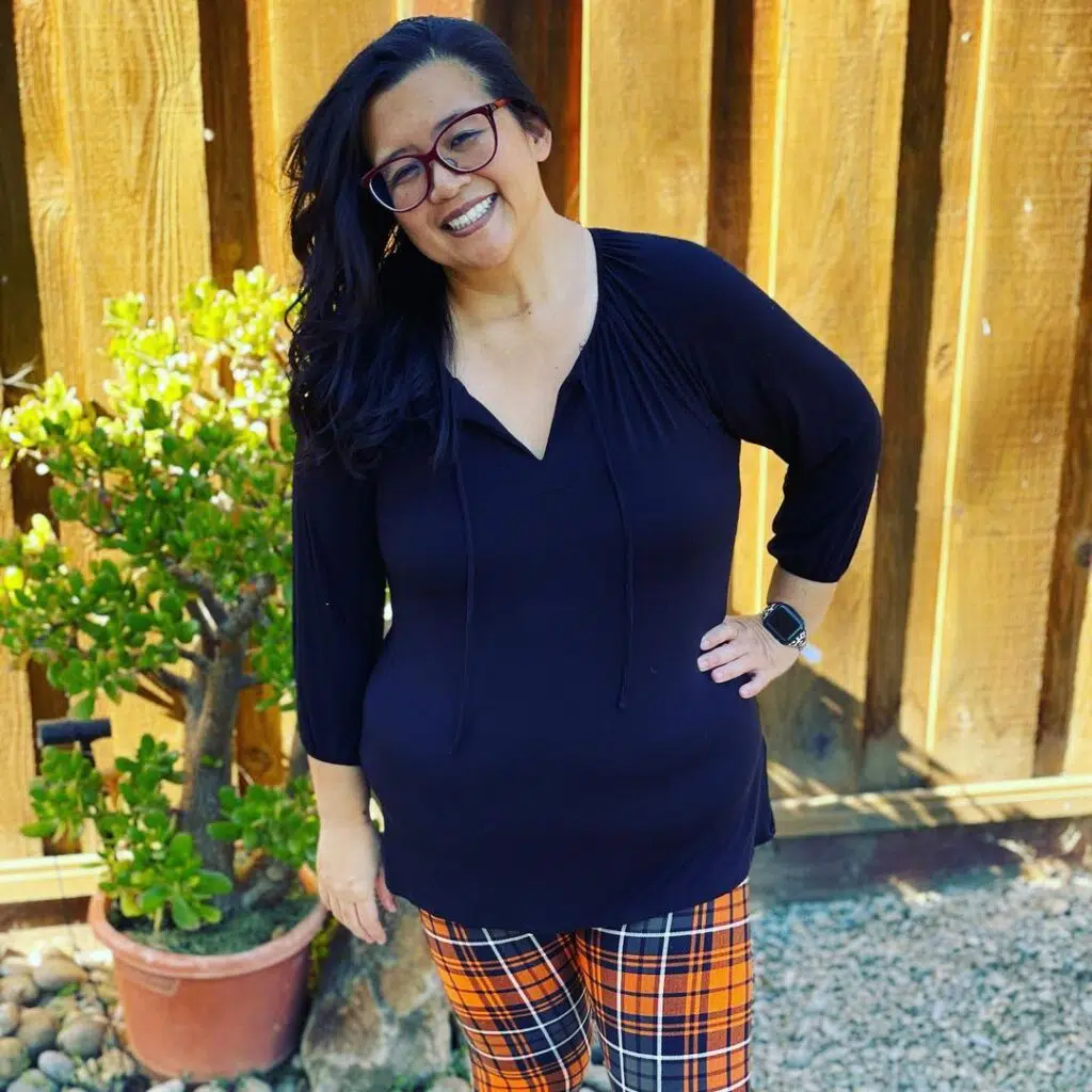 Plaid leggings