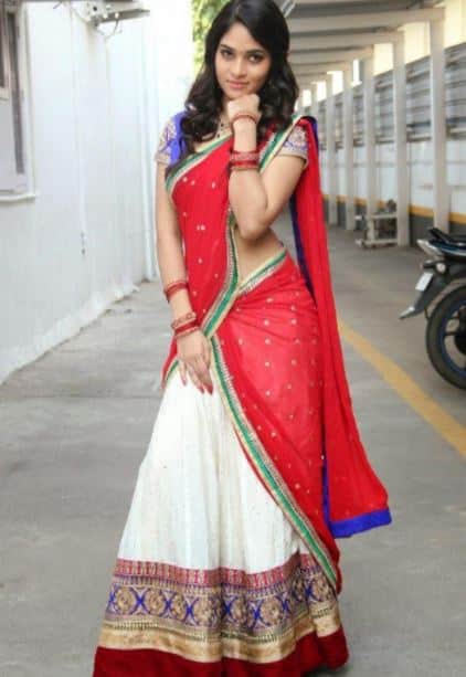 how to wear south Indian saree