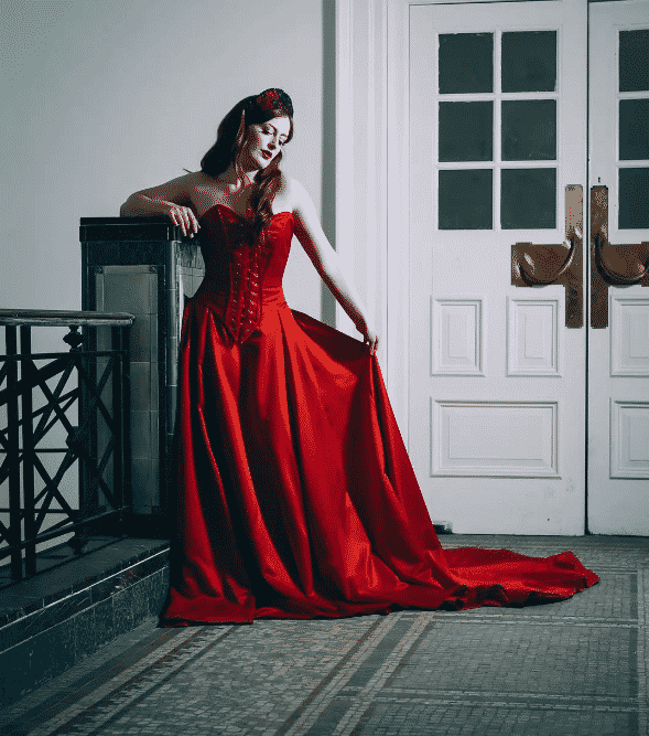 Red Wedding Dresses - 20 Best Red Bridal Party Dresses 2022