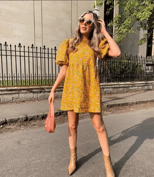 Mustard Yellow dress outfit ideas