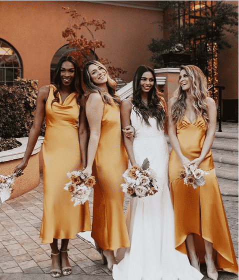 Mustard Yellow Mermaid Long Sleeve Applique Prom Dresses Black Girl –  Lisposa