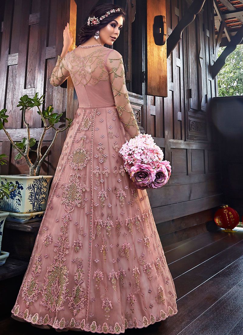 pink-gown-outfit-for-engagement-party