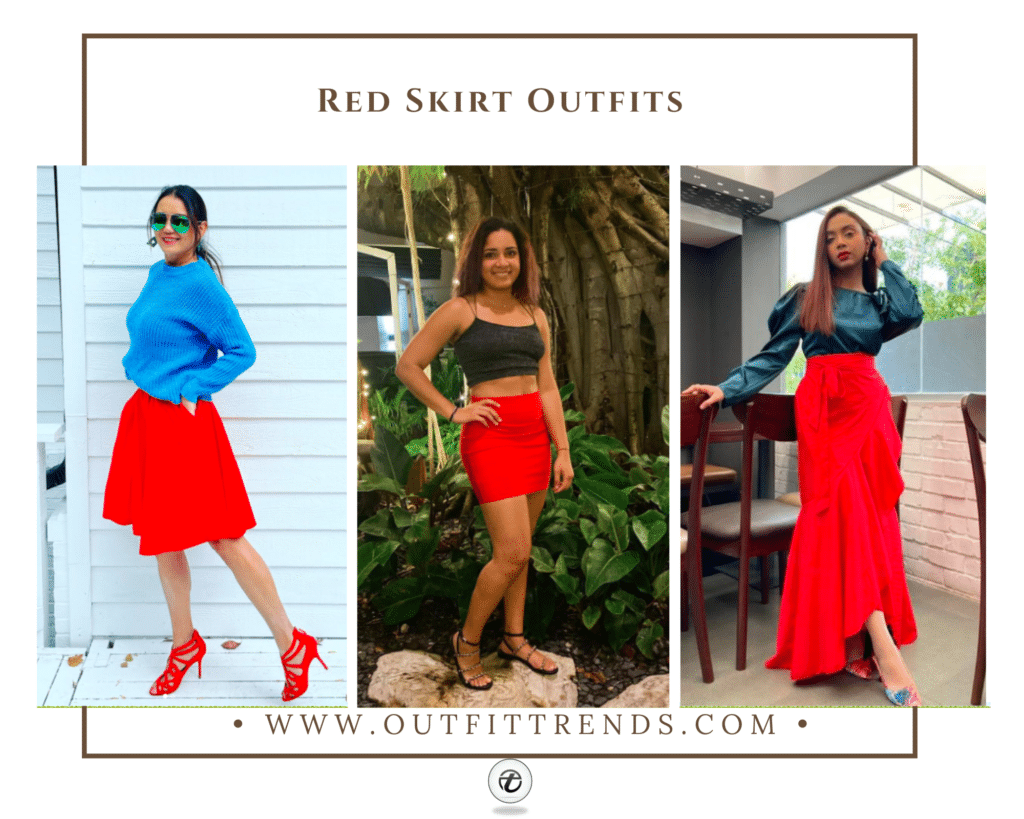 How To Wear Red Skirts? Best Outfit Ideas With Red Skirt