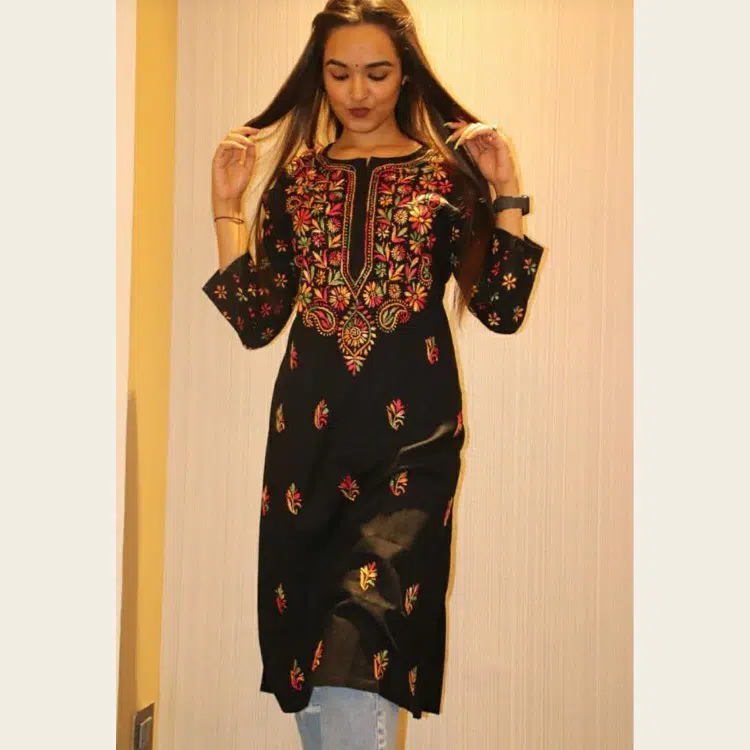 chikankari kurti designs