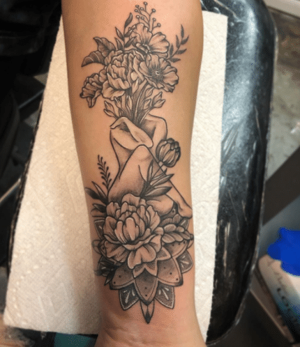 meaningful flower tattoos