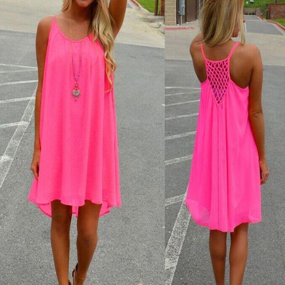 neon-pink-dress-outfits
