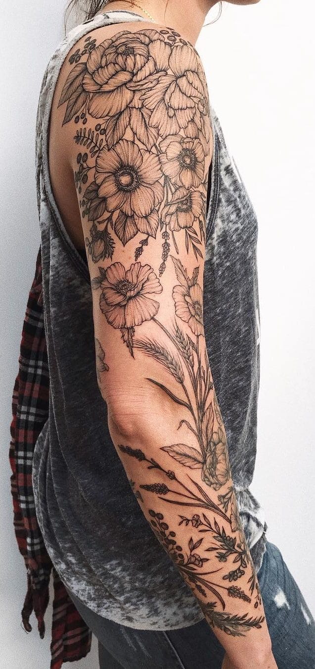 20 Beautiful Sleeve Tattoo Ideas For Women (Trending)