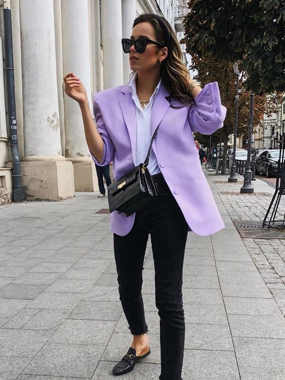 How To Wear Purple Blazers – 20 Outfit Ideas