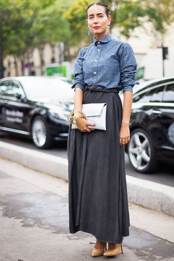 Maxi Skirt Outfit Ideas: 24 Tips on How to Wear Maxi Skirts?