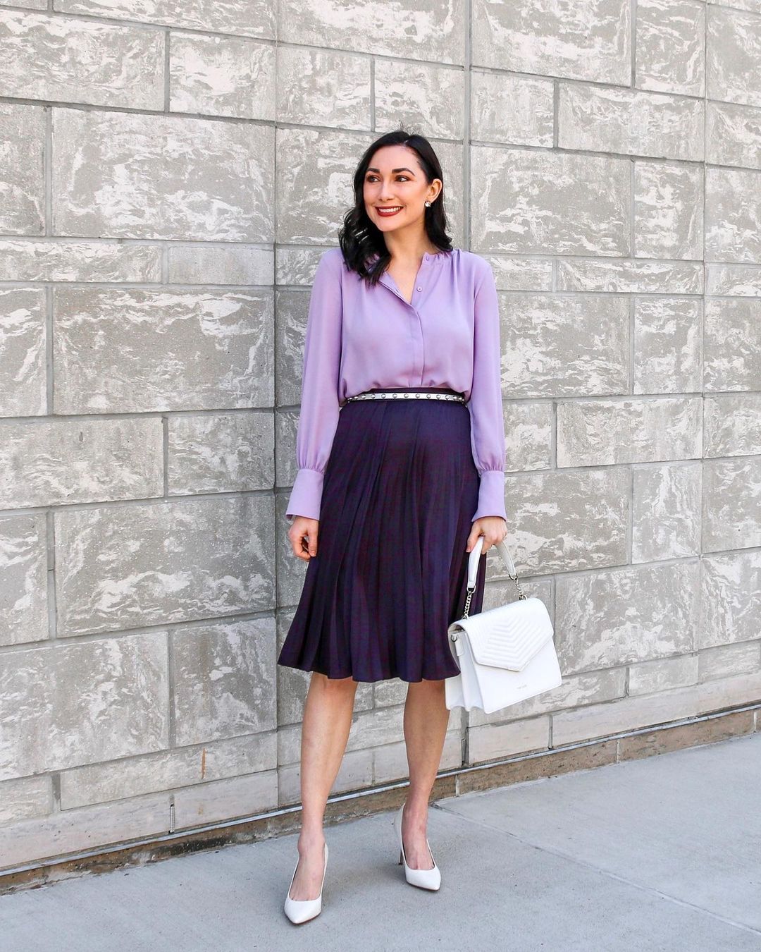 How to Style Purple Skirt? 25 Outfit Ideas
