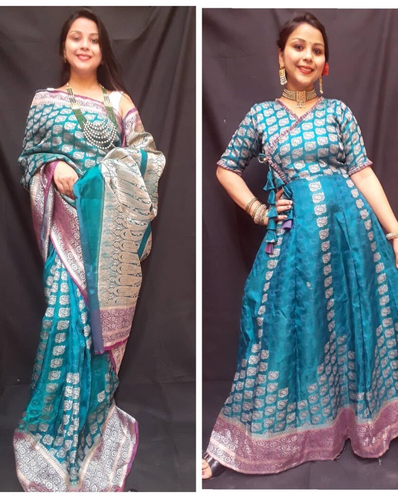 how to reuse old sarees