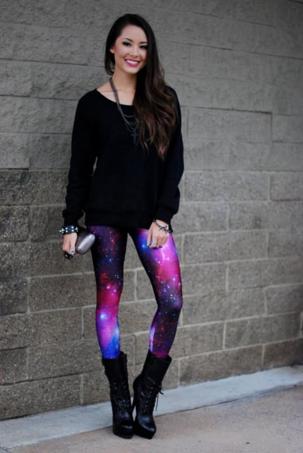 How To Style Purple Leggings