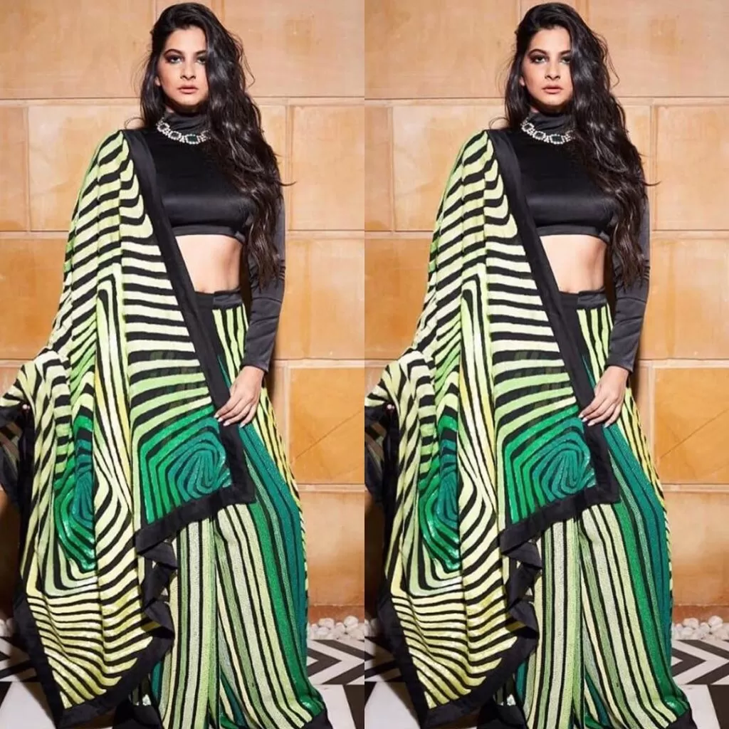 how to wear front pallu saree 2