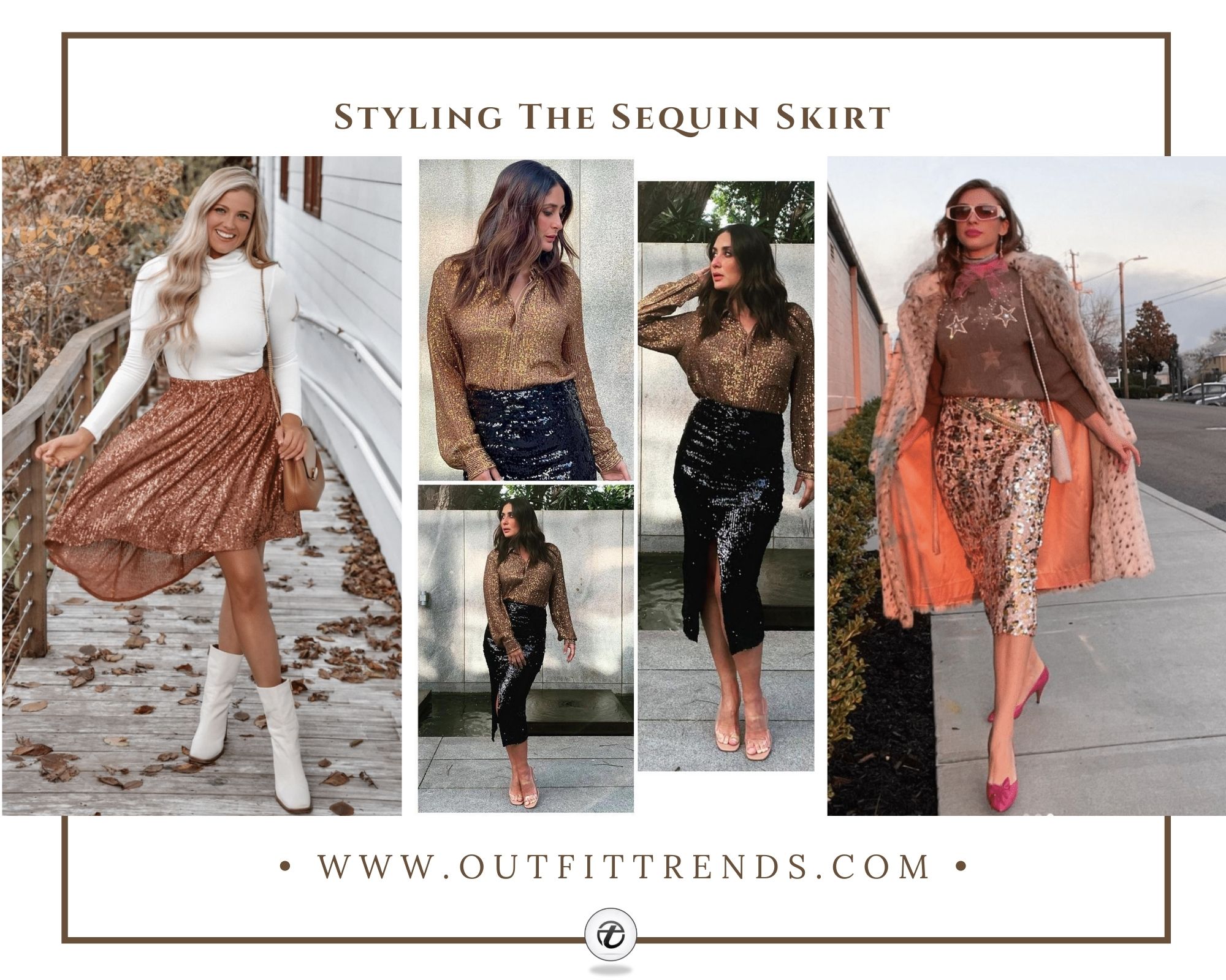 How to Wear Sequin Skirts ? 21 Outfit Ideas