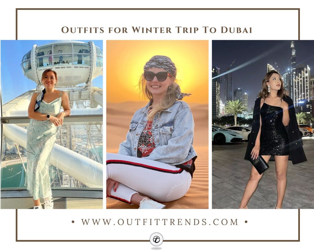 dubai winter travel outfits