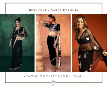 18 Best Black Saree Designs & Tips on Styling a Black Saree