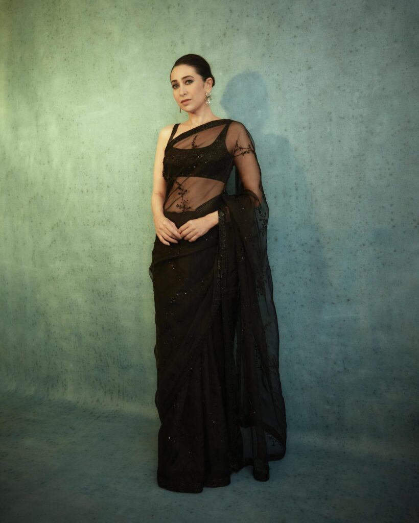 best black saree designs 1