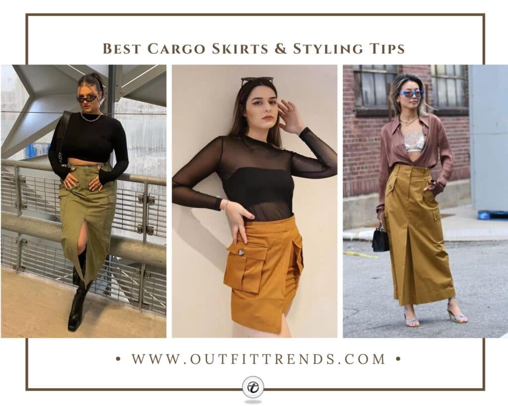 Cargo Skirt Outfit Ideas-16 Tips on How to Wear Cargo Skirts