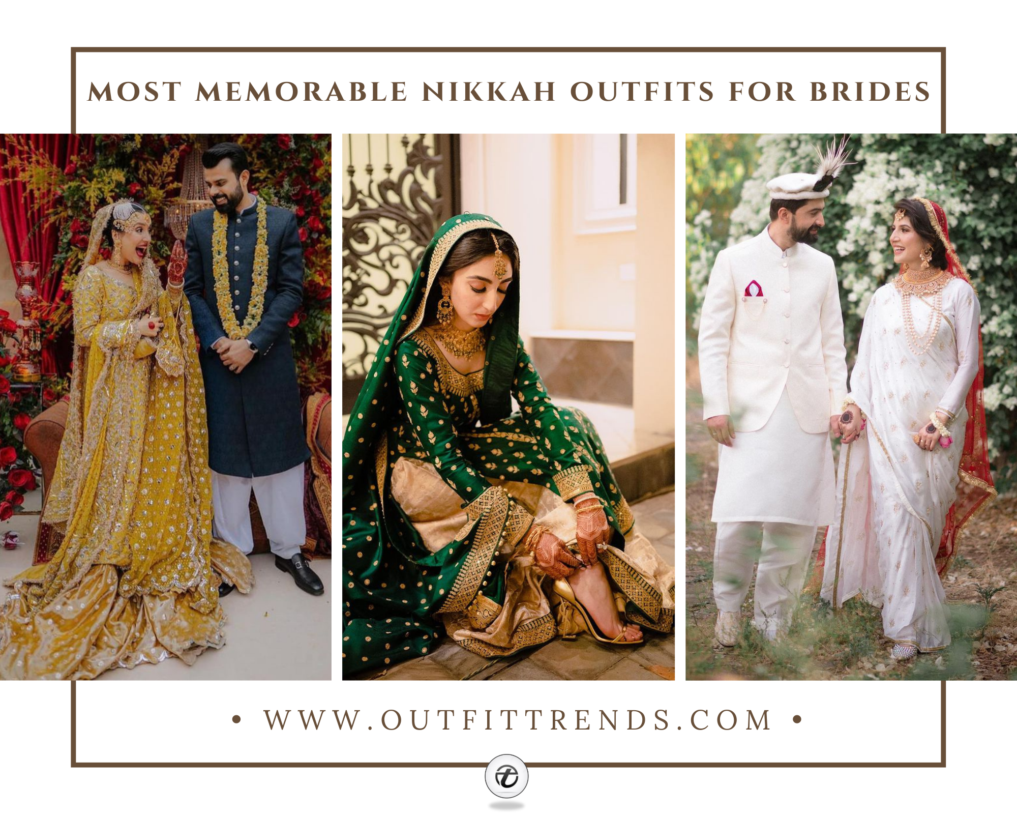 memorable bridal nikkah outfits