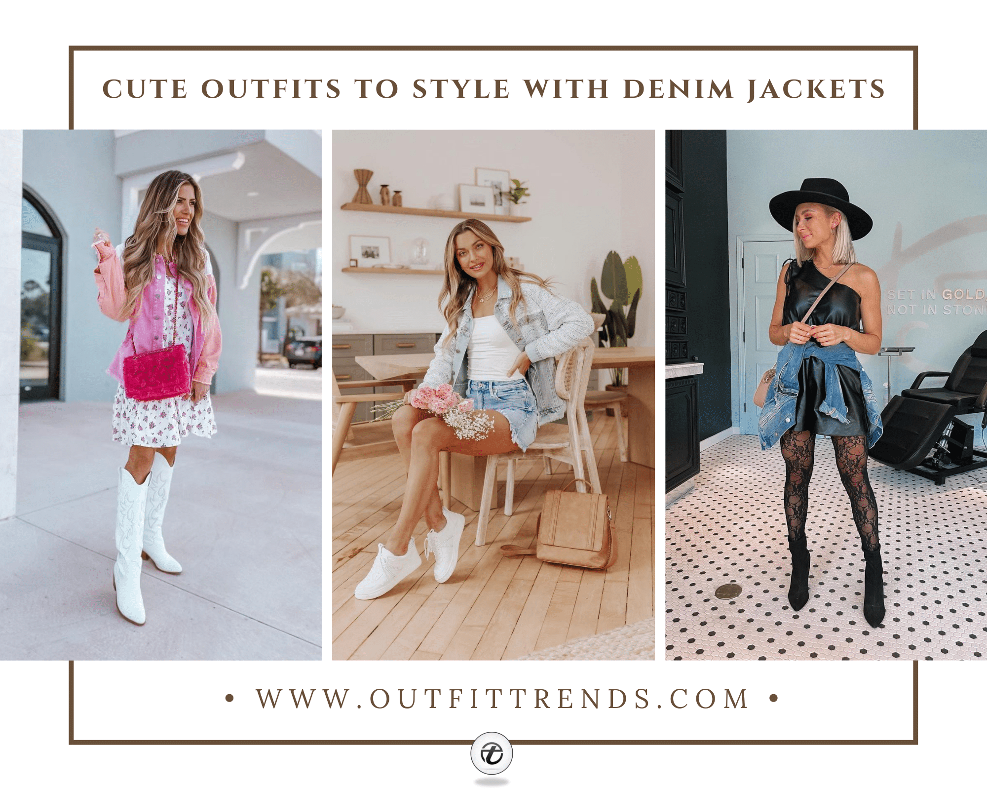 outfits with denim jackets