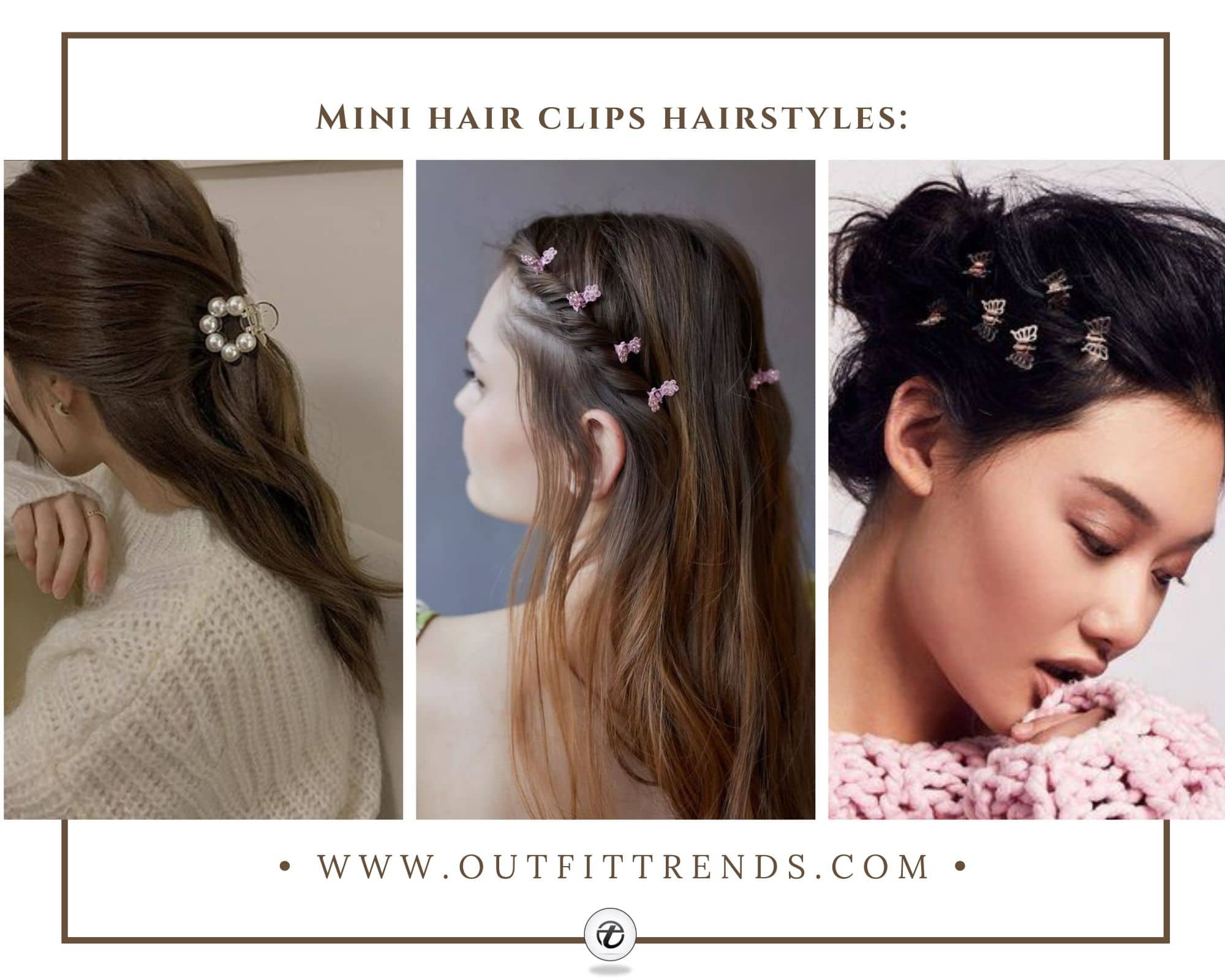 Claw clip hairstyles for short hair