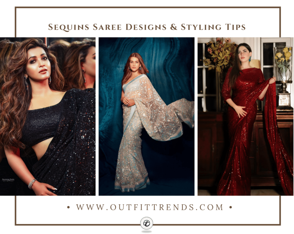 Sequin Saree Designs - 16 Styling Tips for The Next Party