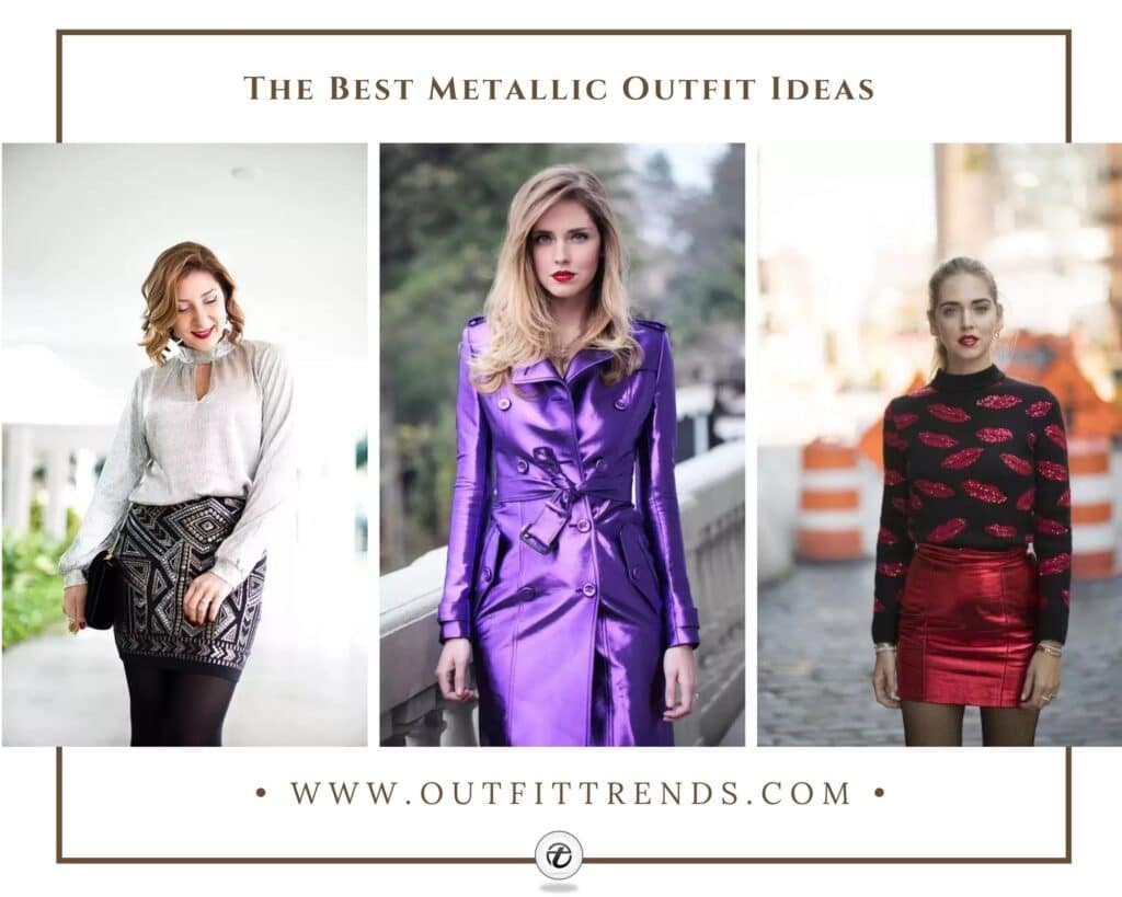 how to wear metallic outfits