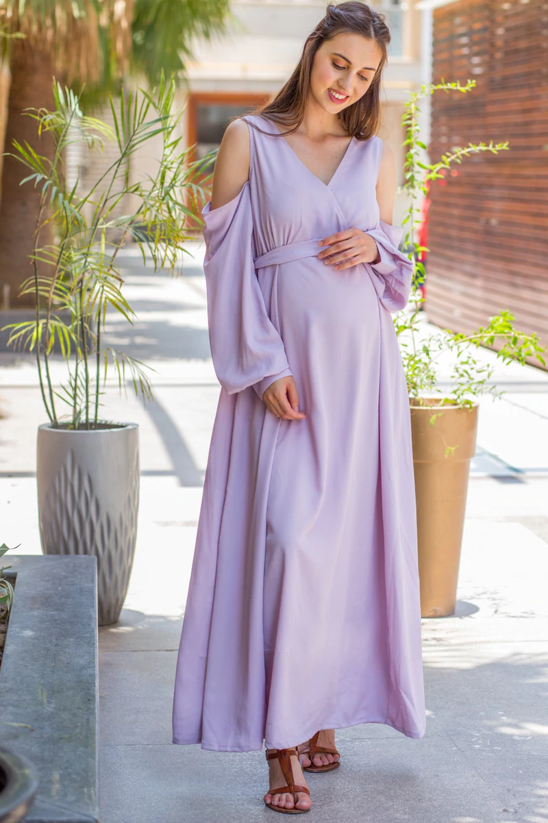 lavender dress for baby showe