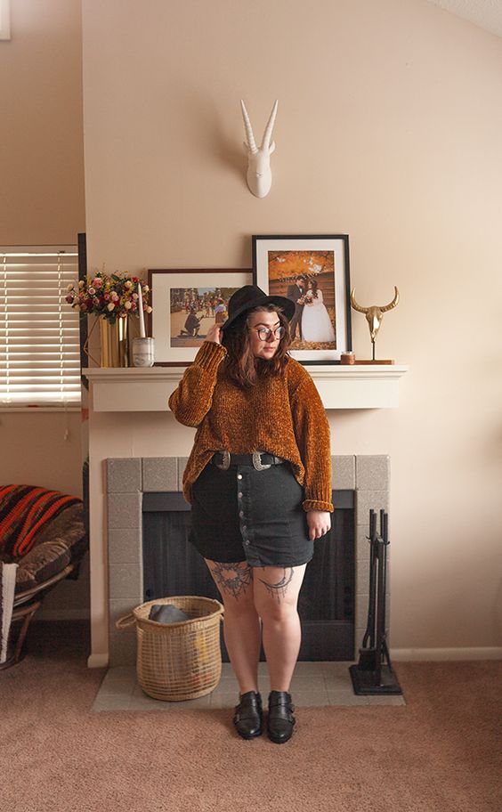 23 Ways to Style Skirt Outfits for Plus Size Women