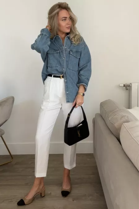 Discover more than 145 denim shirt with white jeans best