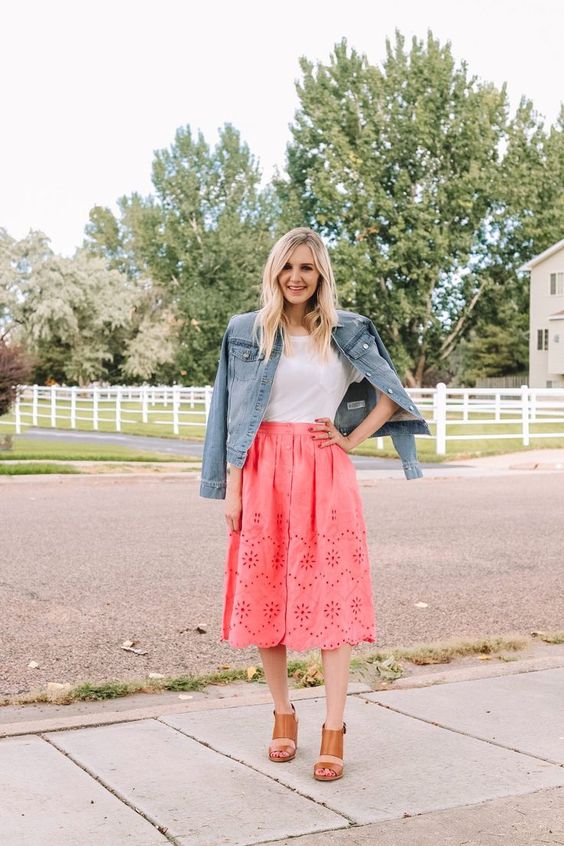 Eyelet Skirt Outfit