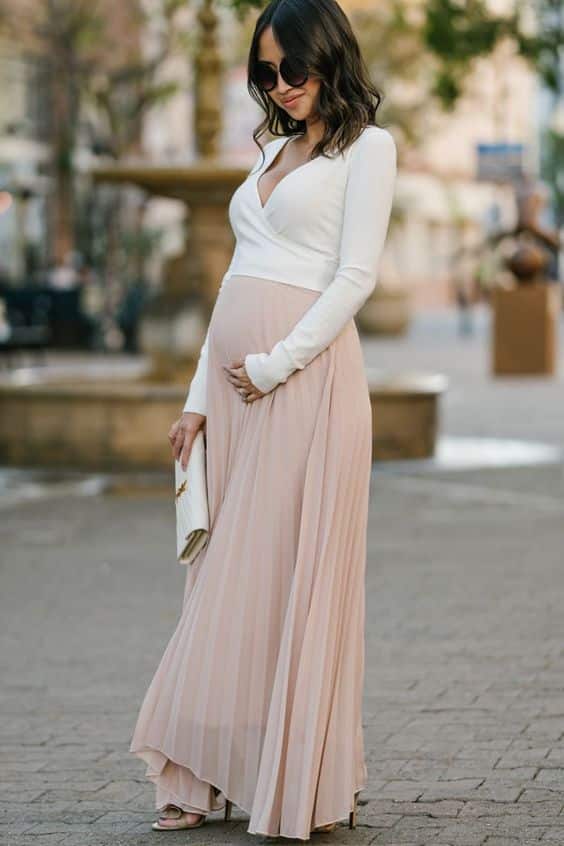 How to Wear Skirts When Pregnant? 20 Maternity Skirt Outfits