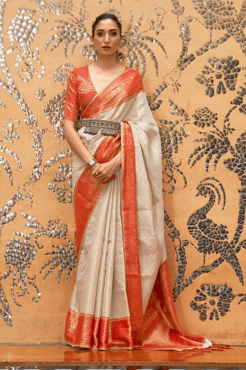 bengali saree with belt