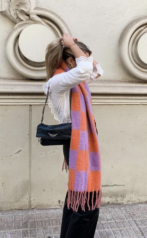 blanket scarf outfit ideas for women 11