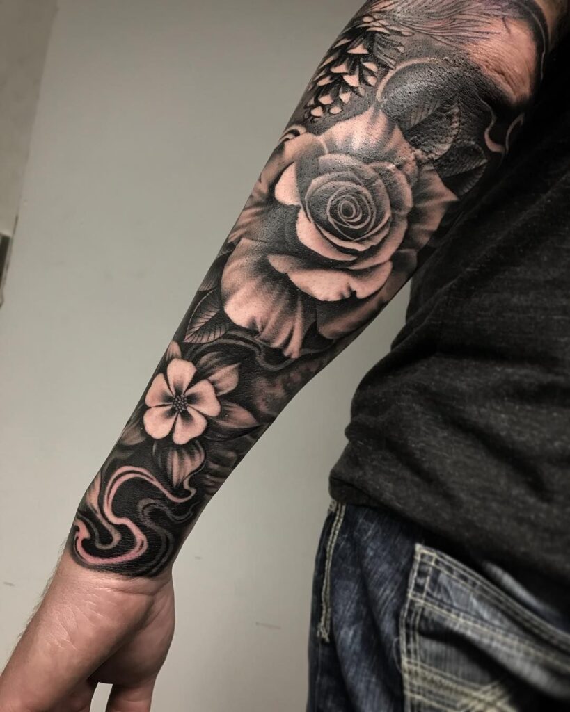 Share more than 79 guy flower tattoos latest - thtantai2