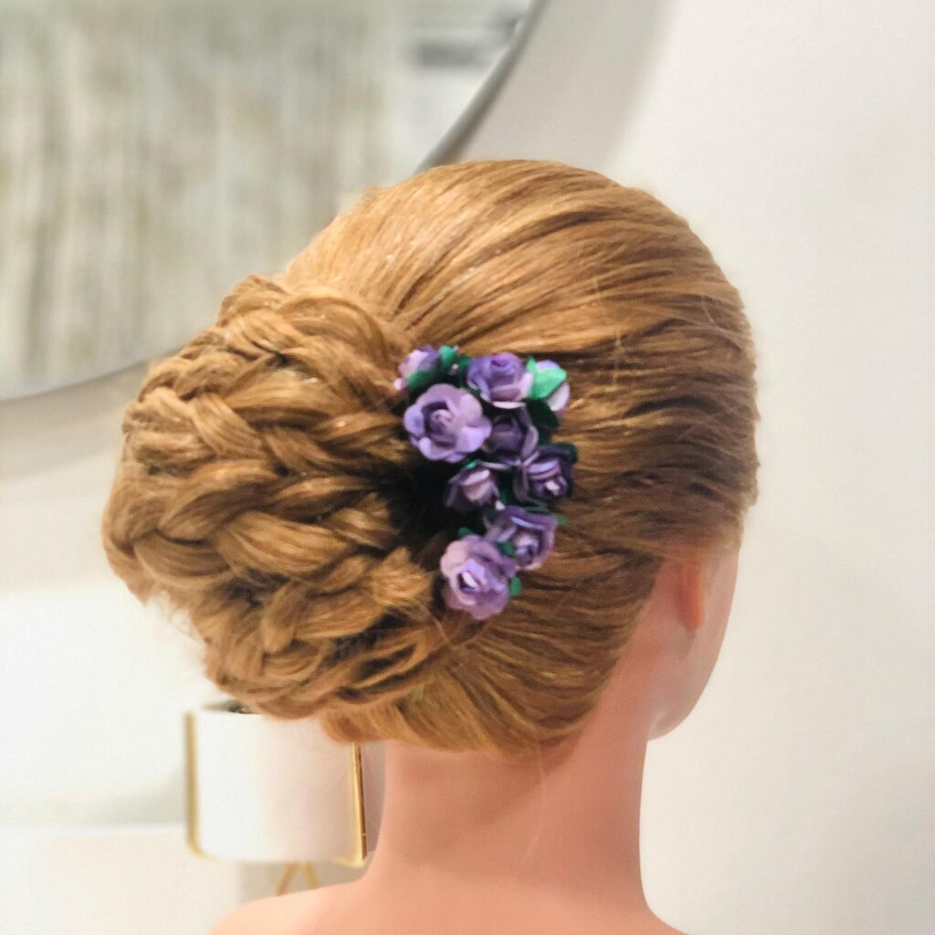 24 Best Floral Bun Hairstyles For Brides In 2022